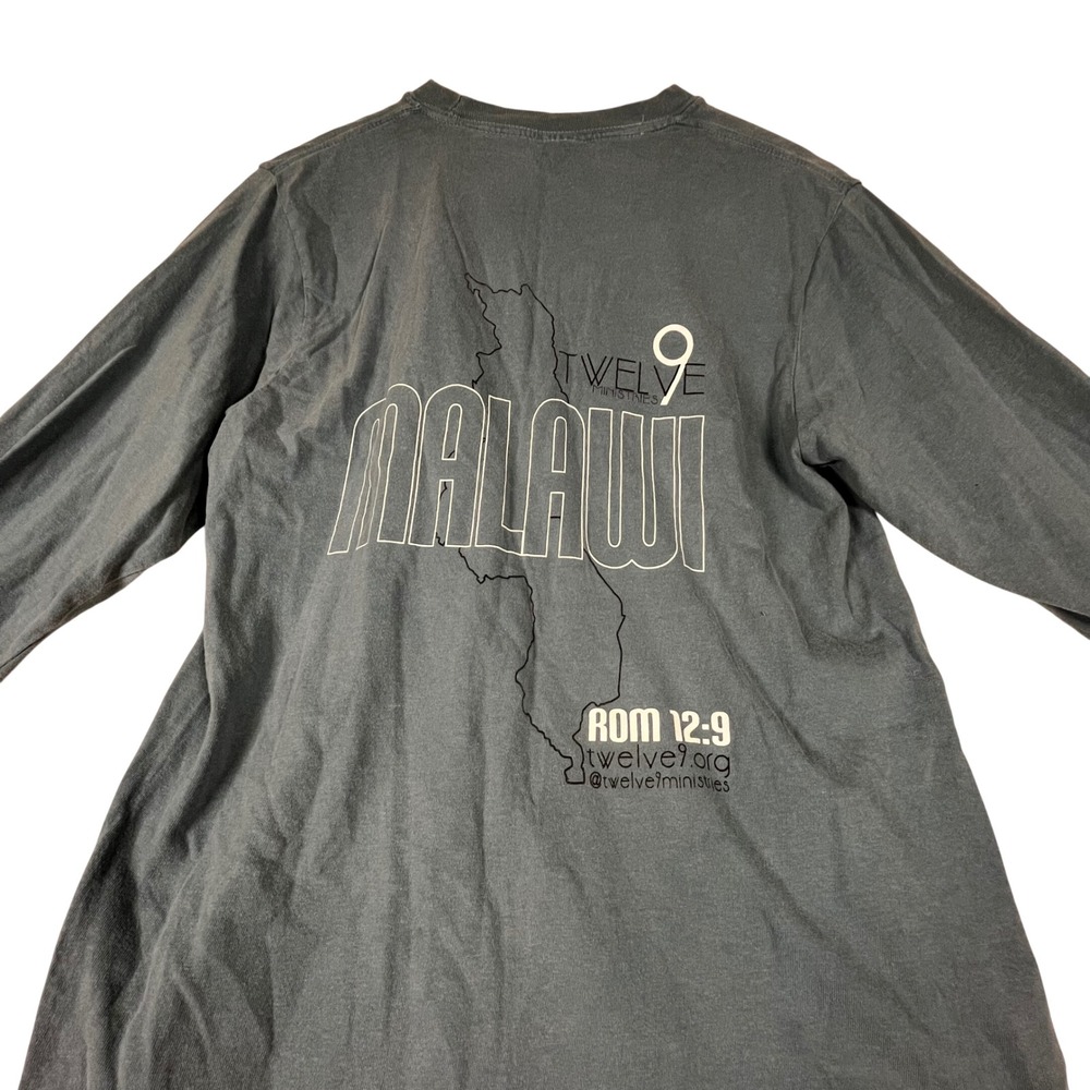 Twelve 9 Ministries Malawi Mission Long Sleeve Graphic Tee Slate Blue Unisex